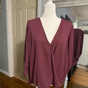West Kei Deep Mauve Blouse